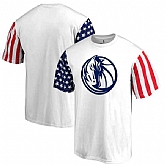 Men's Dallas Mavericks Fanatics Branded Stars & Stripes T-Shirt White FengYun,baseball caps,new era cap wholesale,wholesale hats